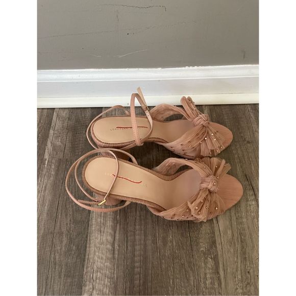 Loeffler Randal Camellia Pearl Rhinestone Bow Heel - Picture 4 of 7